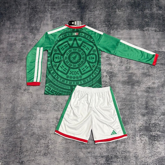 Mexico 2026 World Cup Home Long Sleeve Kids Kit